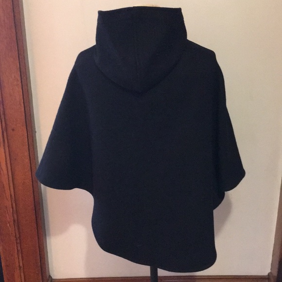 Wool blend Navy cape - Picture 4 of 6
